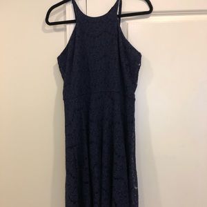 Navy blue lace dress